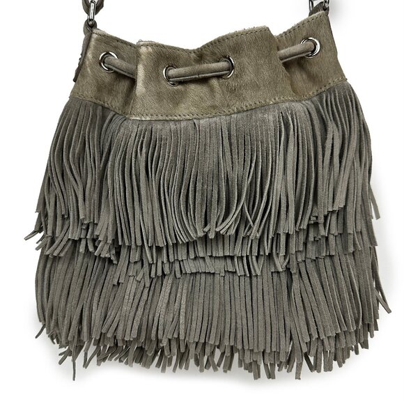 Sam Edelman Fifi Fringed Mini Bucket Crossbody - Picture 7 of 15